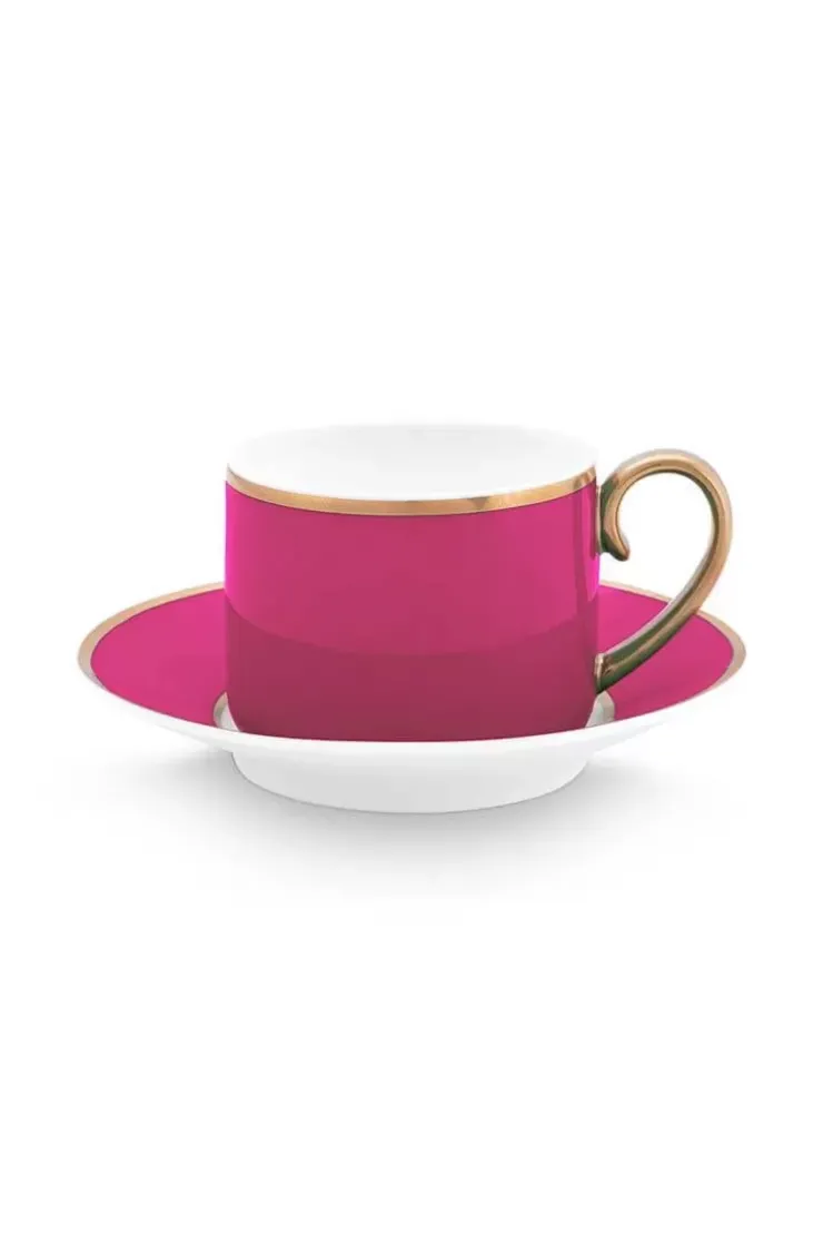 Pip Studio Pip Chique Espresso Kop & Schotel Roze Clearance