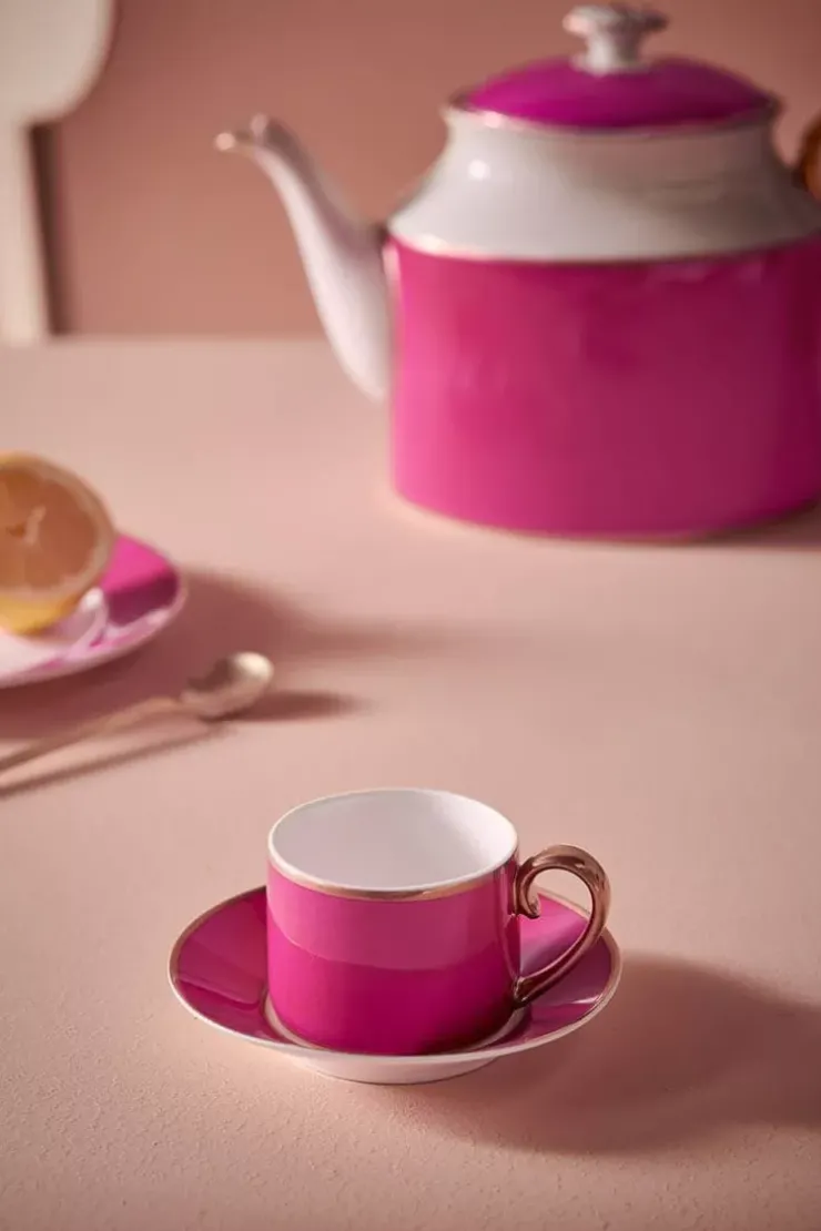 Pip Studio Pip Chique Espresso Kop & Schotel Roze Clearance