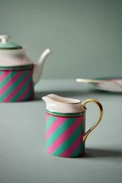 Pip Studio Pip Chique Stripes Kan Klein Roze/Groen Outlet