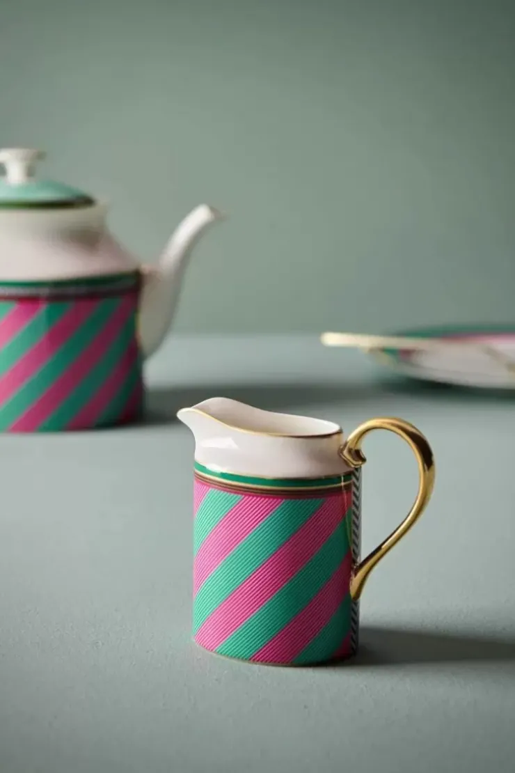 Pip Studio Pip Chique Stripes Kan Klein Roze/Groen Outlet