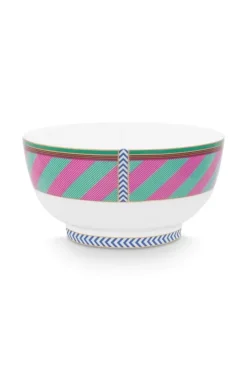 Pip Studio Pip Chique Stripes Kom Roze/Groen 18Cm Online