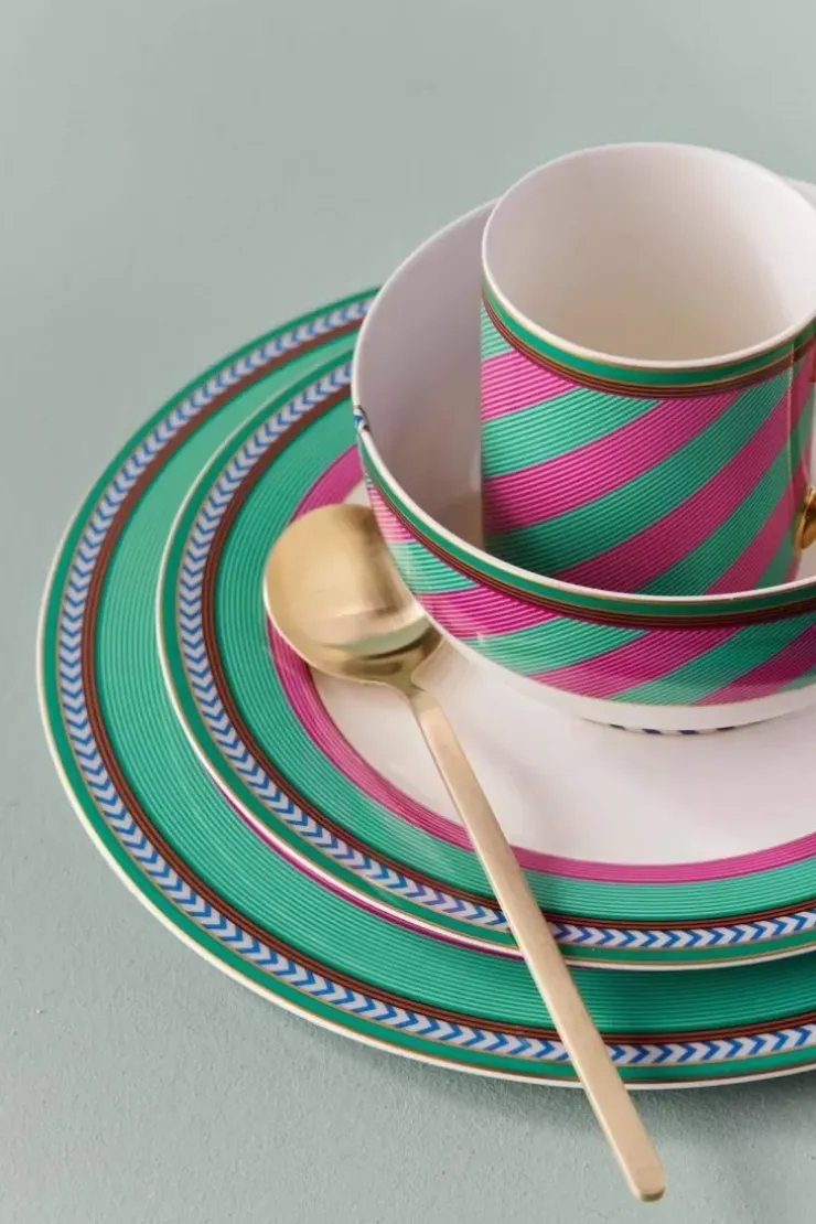 Pip Studio Pip Chique Stripes Mok Groot Roze/Groen 350Ml Outlet