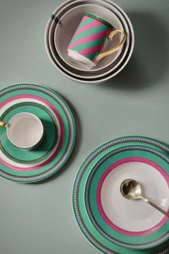 Pip Studio Pip Chique Stripes Mok Groot Roze/Groen 350Ml Outlet