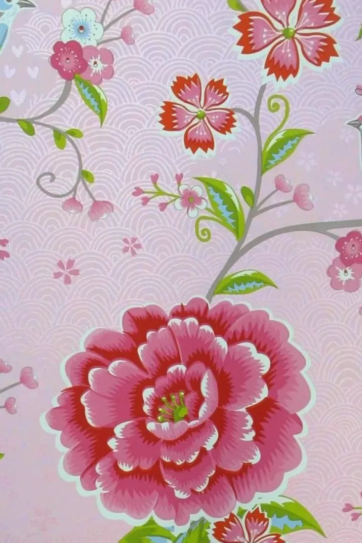 Pip Studio Birds In Paradise Vliesbehang Roze Best