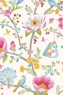 Pip Studio Chinese Garden Vliesbehang Wit Hot