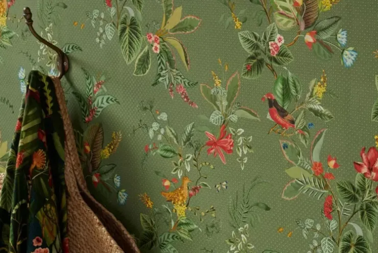 Pip Studio Floris Vliesbehang Groen New