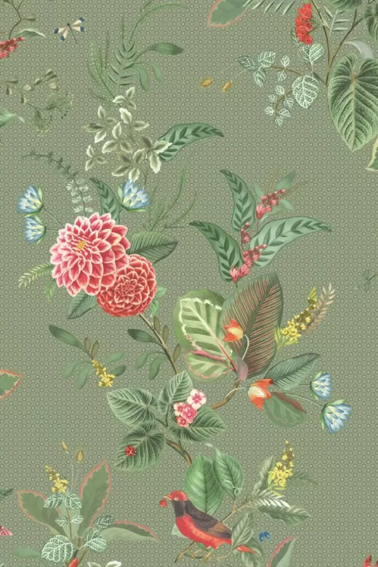 Pip Studio Floris Vliesbehang Groen New