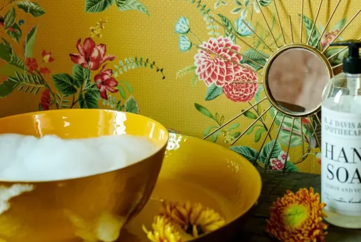 Pip Studio Floris Vliesbehang Geel Outlet