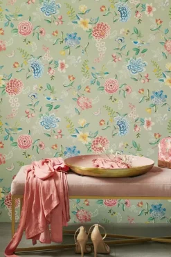 Pip Studio Good Evening Vinylbehang Groen Outlet