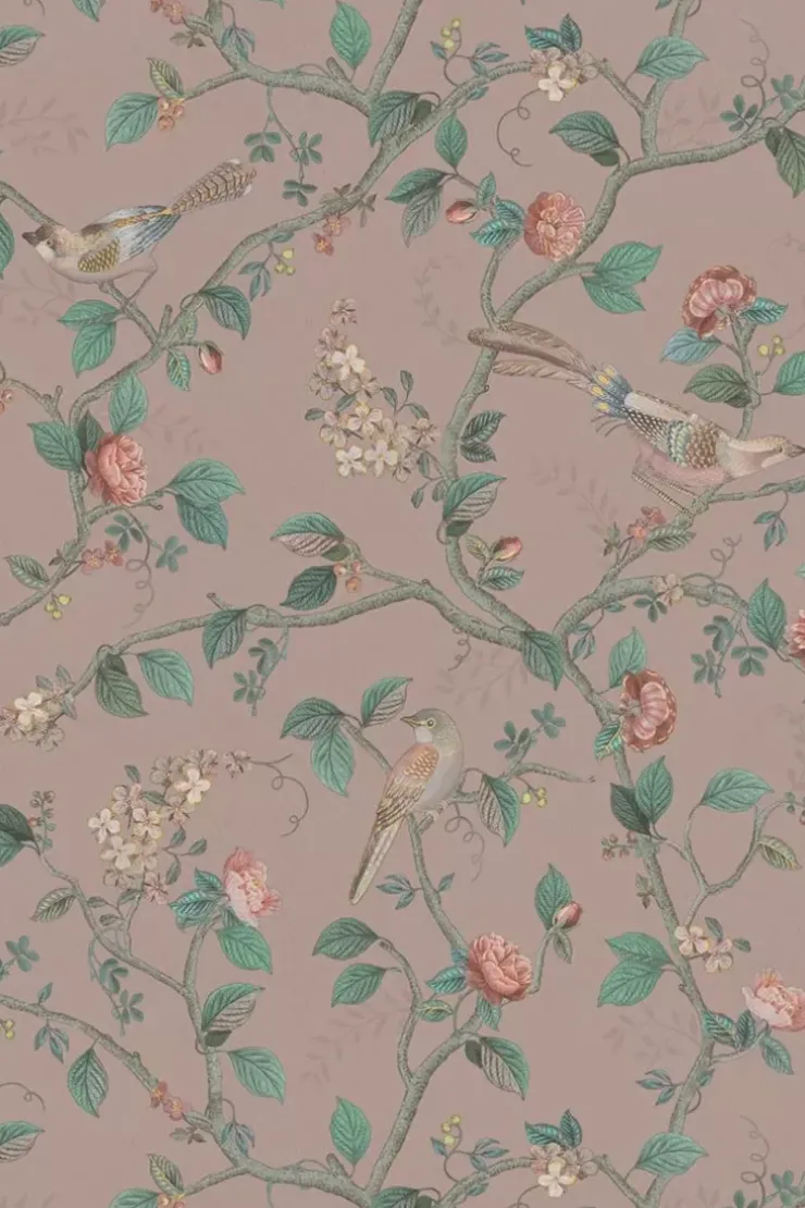 Pip Studio Good Nightingale Vliesbehang Mauve Roze Outlet