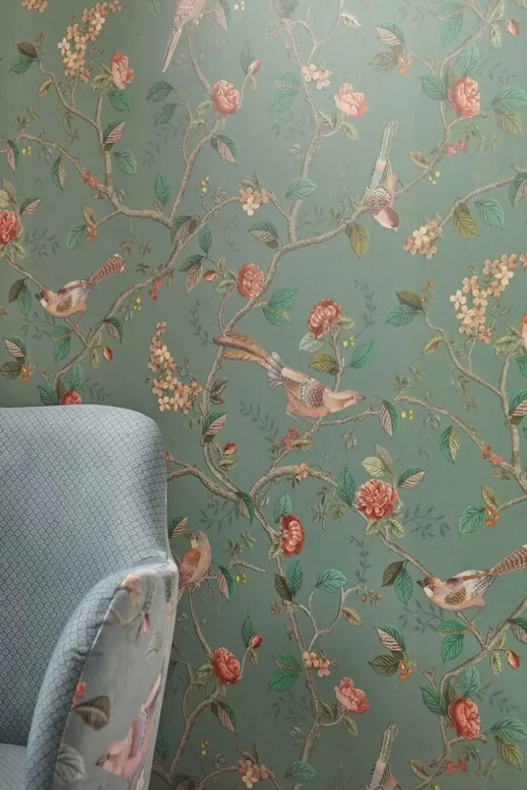 Pip Studio Good Nightingale Vliesbehang Groen Best