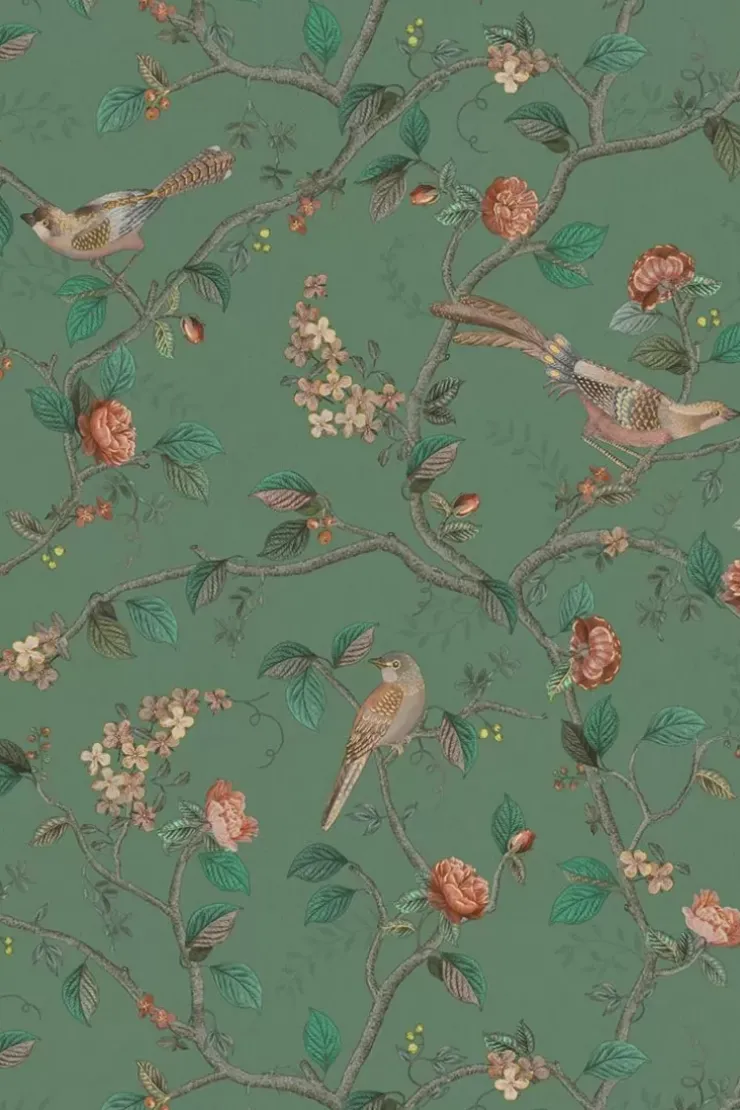 Pip Studio Good Nightingale Vliesbehang Groen Best