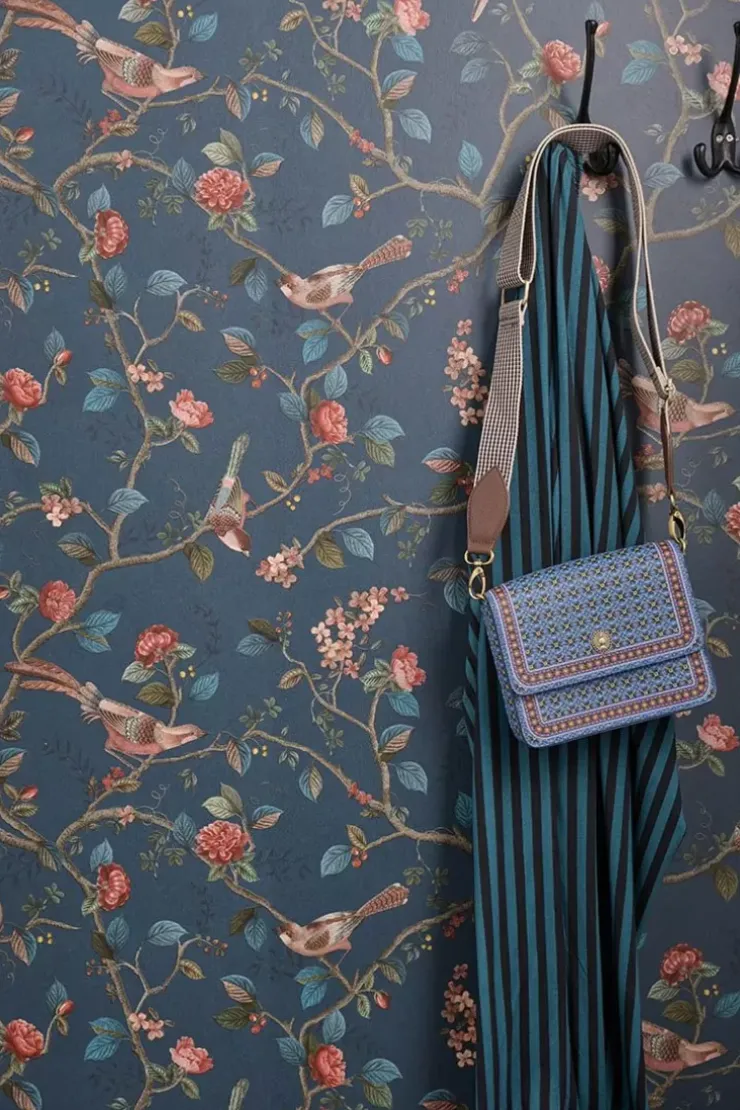 Pip Studio Good Nightingale Vliesbehang Donker Blauw