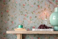 Pip Studio Good Nightingale Vliesbehang Licht Blauw/ Grijs Outlet