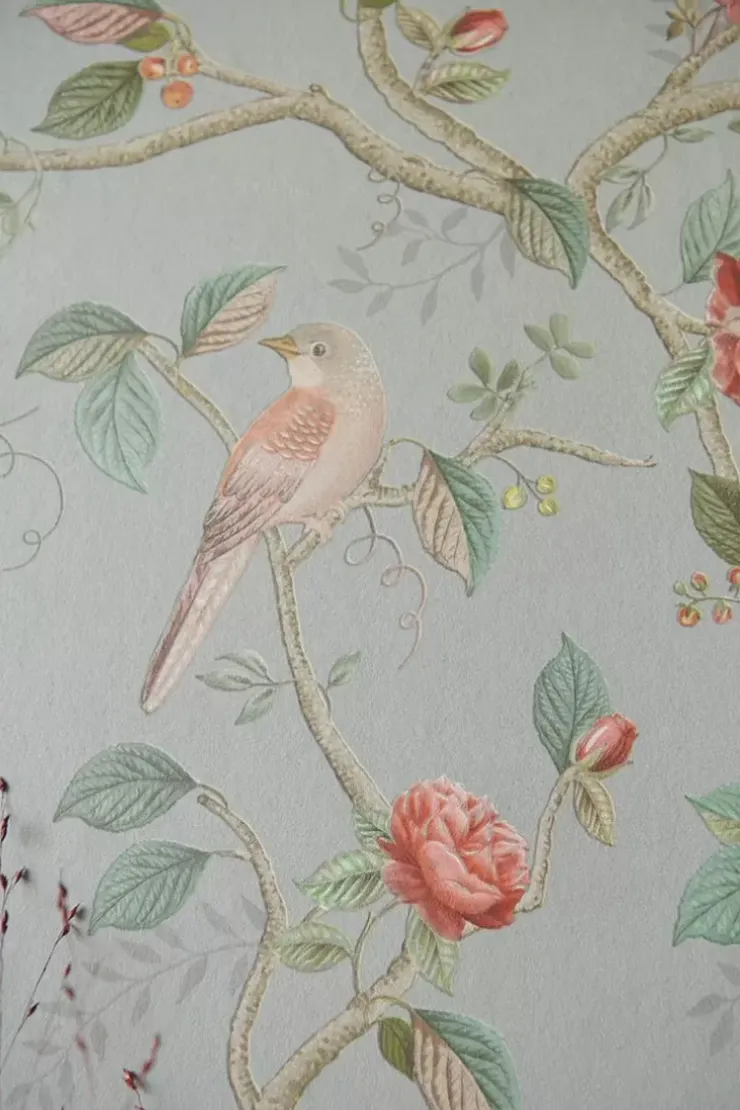 Pip Studio Good Nightingale Vliesbehang Licht Blauw/ Grijs Outlet