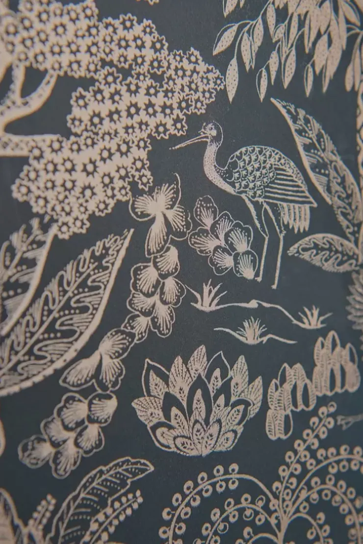 Pip Studio Origami Tree Vliesbehang Donker /Rose Goud Blauw Sale