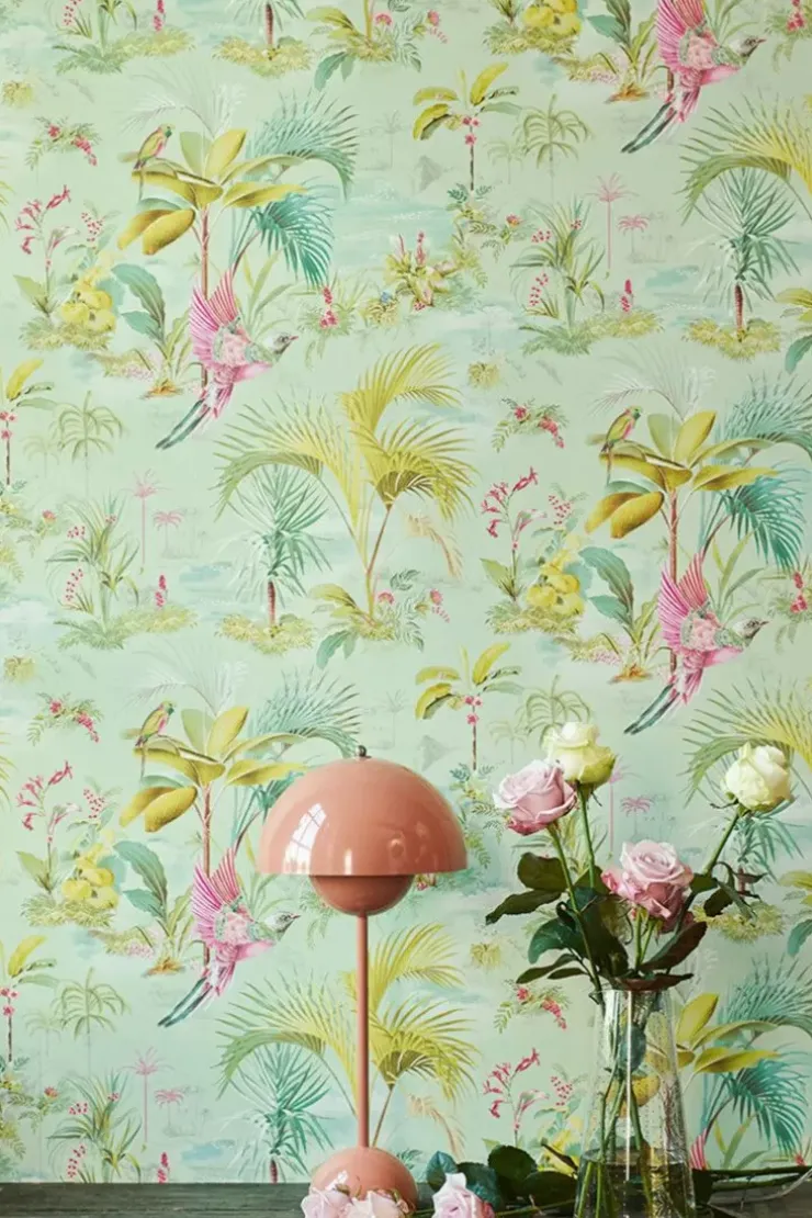 Pip Studio Palm Scene Vliesbehang Groen Clearance