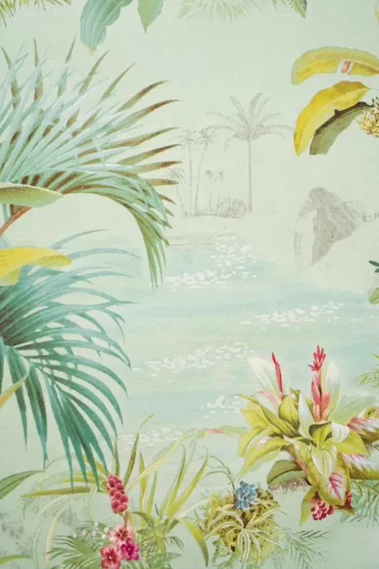 Pip Studio Palm Scene Vliesbehang Groen Clearance
