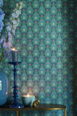 Pip Studio Raindrops Vliesbehang Donker Blauw Discount