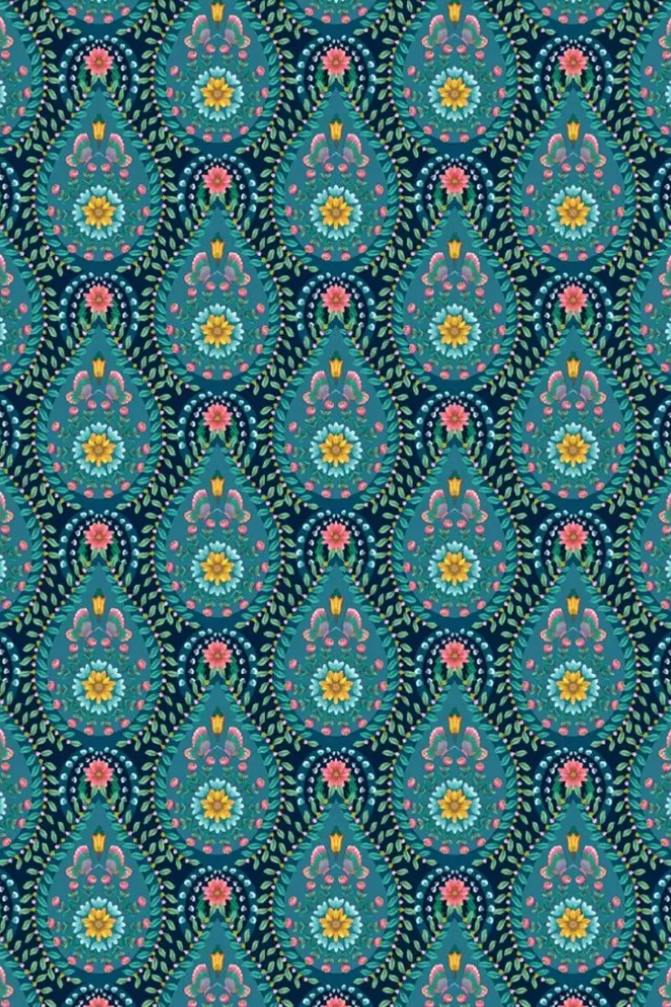 Pip Studio Raindrops Vliesbehang Donker Blauw Discount