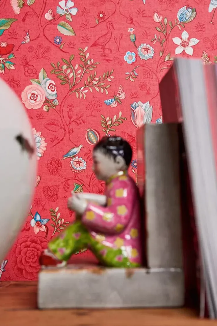 Pip Studio Spring To Life Vliesbehang /Roze Rood New