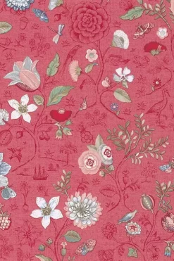 Pip Studio Spring To Life Vliesbehang /Roze Rood New