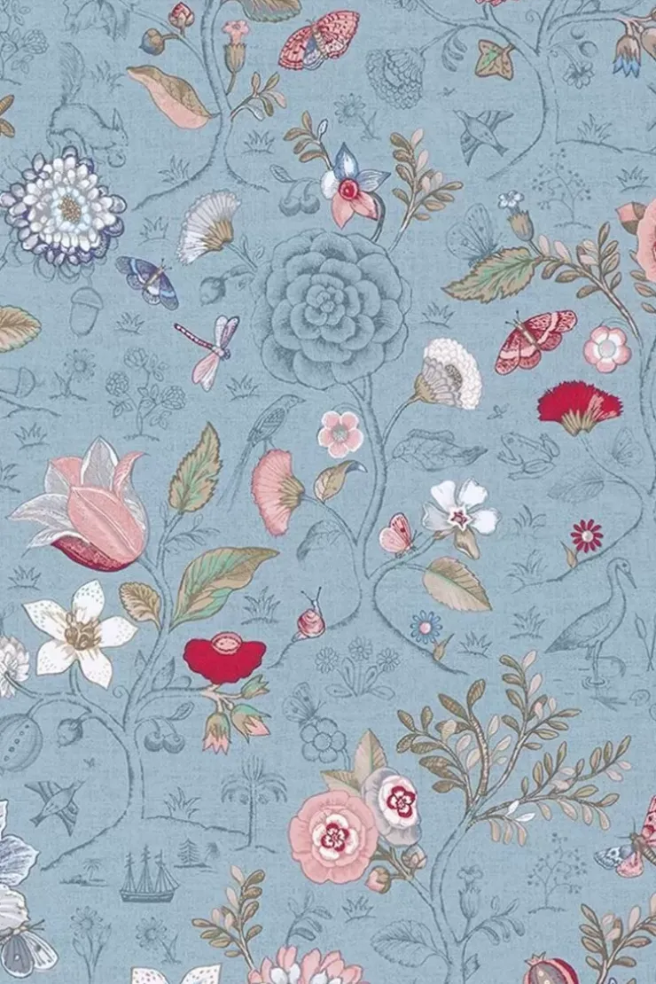 Pip Studio Spring To Life Vliesbehang Licht Blauw