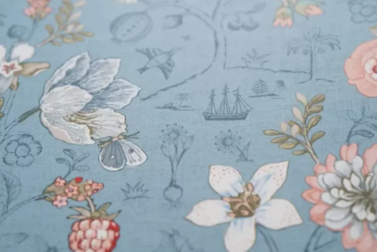 Pip Studio Spring To Life Vliesbehang Licht Blauw