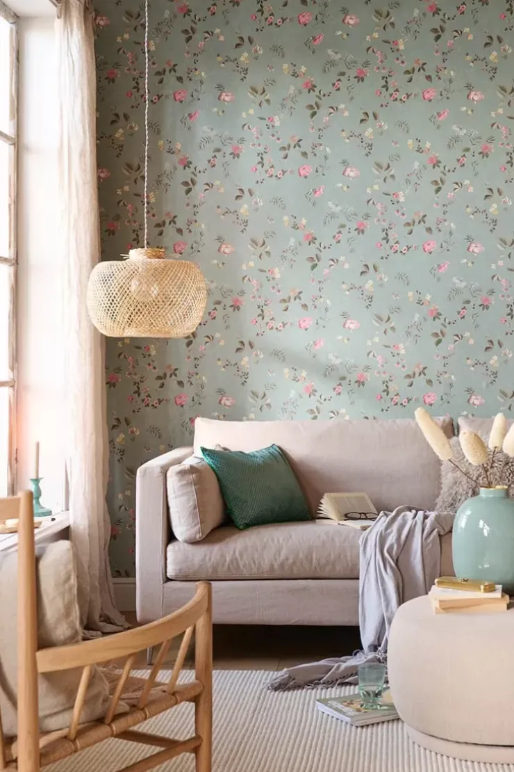 Pip Studio Tokyo Blossom Vliesbehang Jade Groen