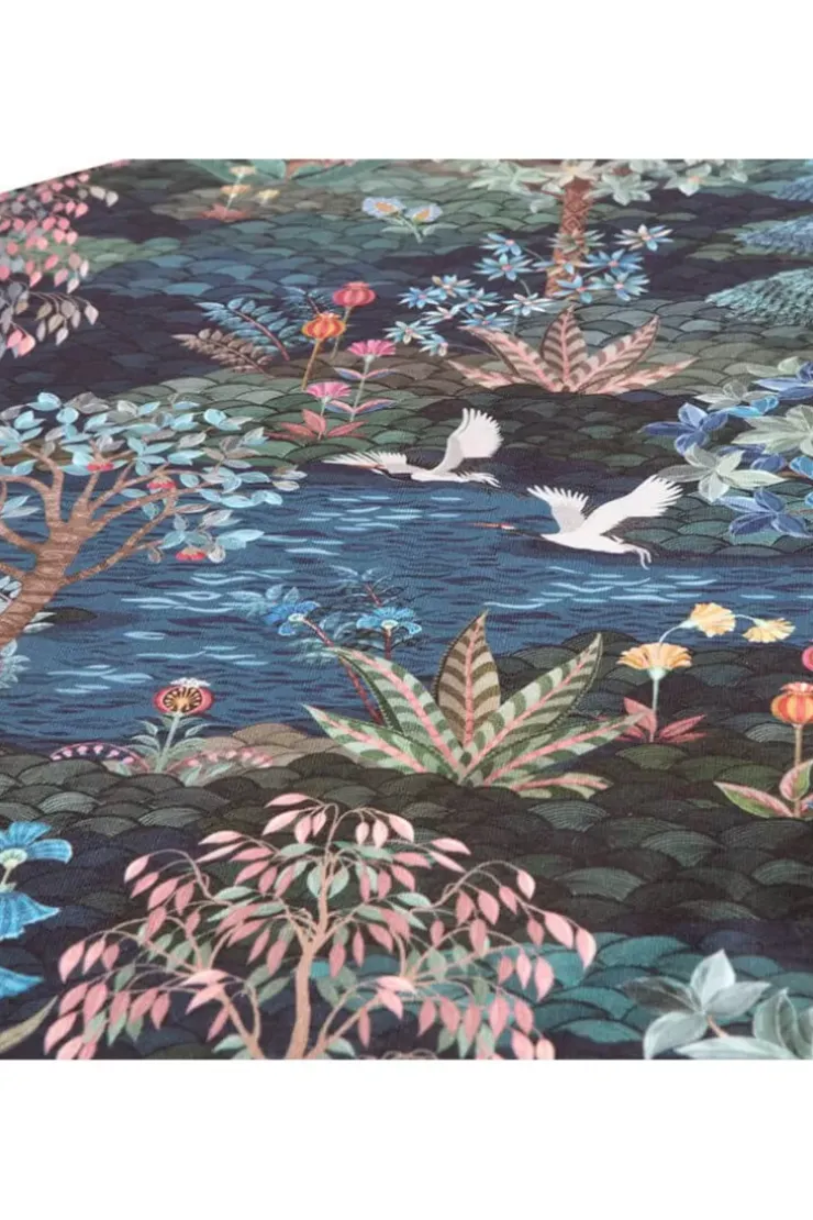 Pip Studio Poef Large Pip Garden Donkerblauw New