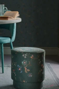 Pip Studio Poef Medium Kawai Flower Groen Hot