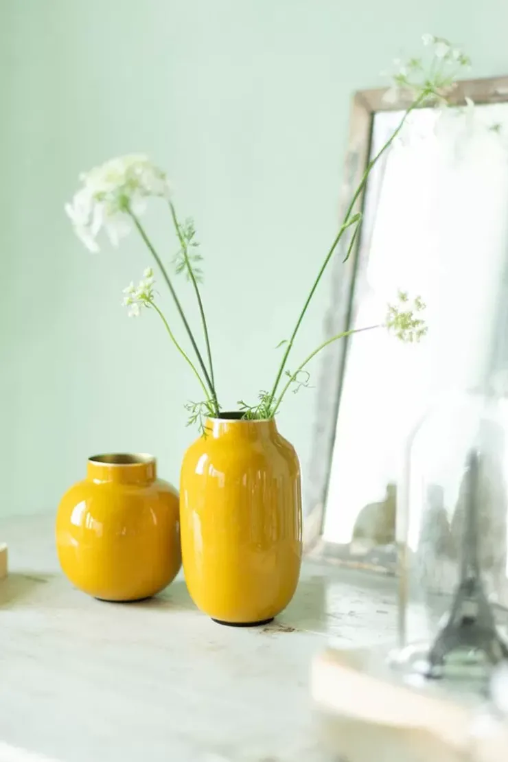 Pip Studio Ronde Mini Vaas 10 Cm Geel Clearance