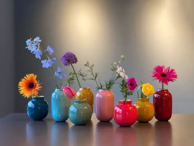 Pip Studio Ronde Mini Vaas 10 Cm Geel Clearance