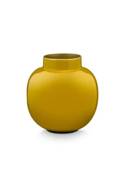 Pip Studio Ronde Mini Vaas 10 Cm Geel Clearance