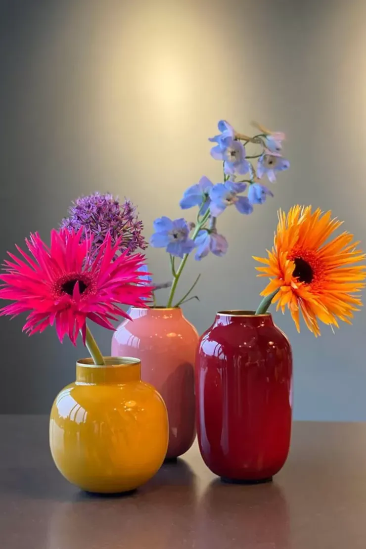 Pip Studio Ronde Mini Vaas 10 Cm Geel Clearance