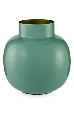 Pip Studio Ronde Vaas Metaal 25 Cm Groen Hot