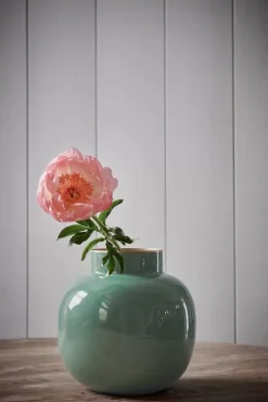 Pip Studio Ronde Vaas Metaal 25 Cm Groen Hot