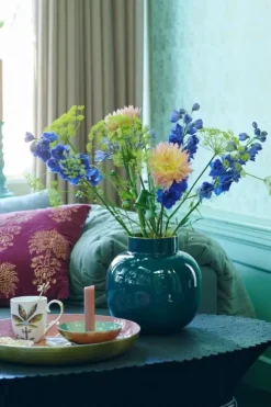 Pip Studio Ronde Vaas Metaal Donker 25 Cm Groen Clearance