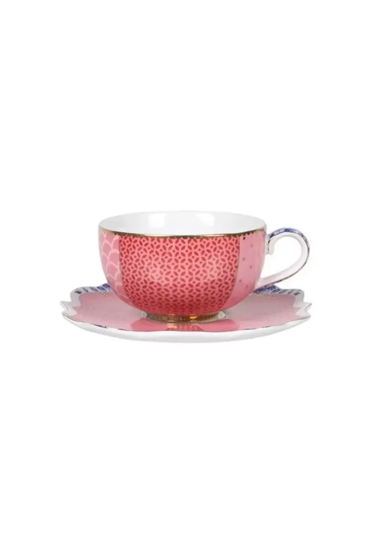 Pip Studio Royal Multi Espresso Kop & Schotel Roze Online