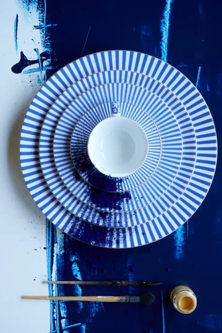 Pip Studio Royal Stripes Gebaksbord 17 Cm Blauw Discount