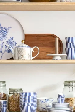 Pip Studio Royal Stripes Gebaksbord 17 Cm Blauw Discount