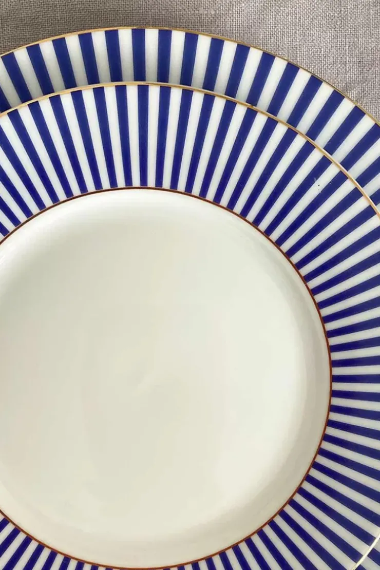 Pip Studio Royal Stripes Gebaksbord 17 Cm Blauw Discount