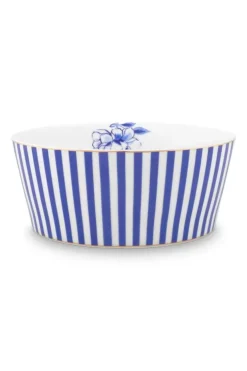Pip Studio Royal Stripes Kom 15 Cm Blauw Best