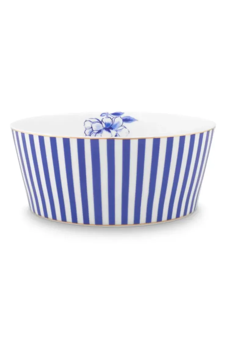 Pip Studio Royal Stripes Kom 15 Cm Blauw Best