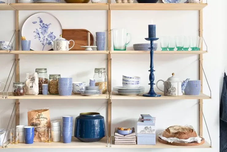 Pip Studio Royal Stripes Kom 15 Cm Blauw Best