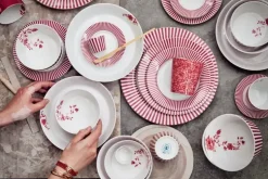 Pip Studio Royal Stripes Kom Donker 12Cm Roze Sale