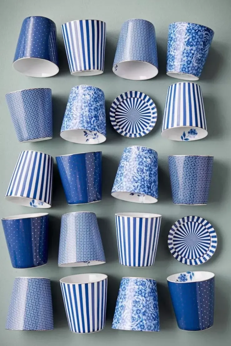 Pip Studio Royal Stripes Mok & Theetip Blauw Hot