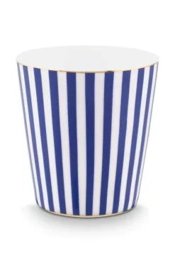Pip Studio Royal Stripes Mok & Theetip Blauw Hot