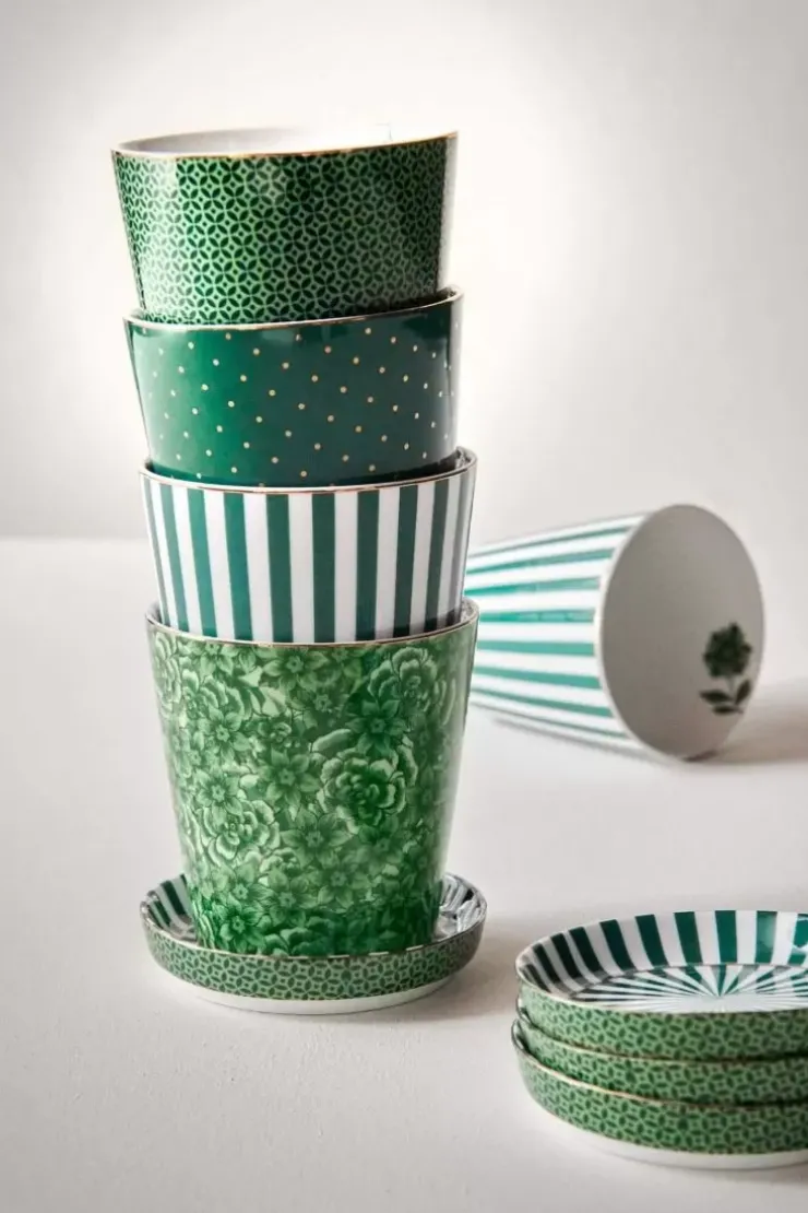 Pip Studio Royal Stripes Mok & Theetip Groen Discount