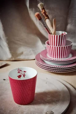 Pip Studio Royal Stripes Mok Tegels Donker Roze Sale